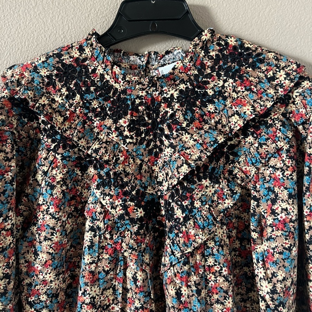 Mango Floral Embroidered Ruffle Dress - Picture 6 of 13